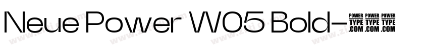 Neue Power W05 Bold字体转换